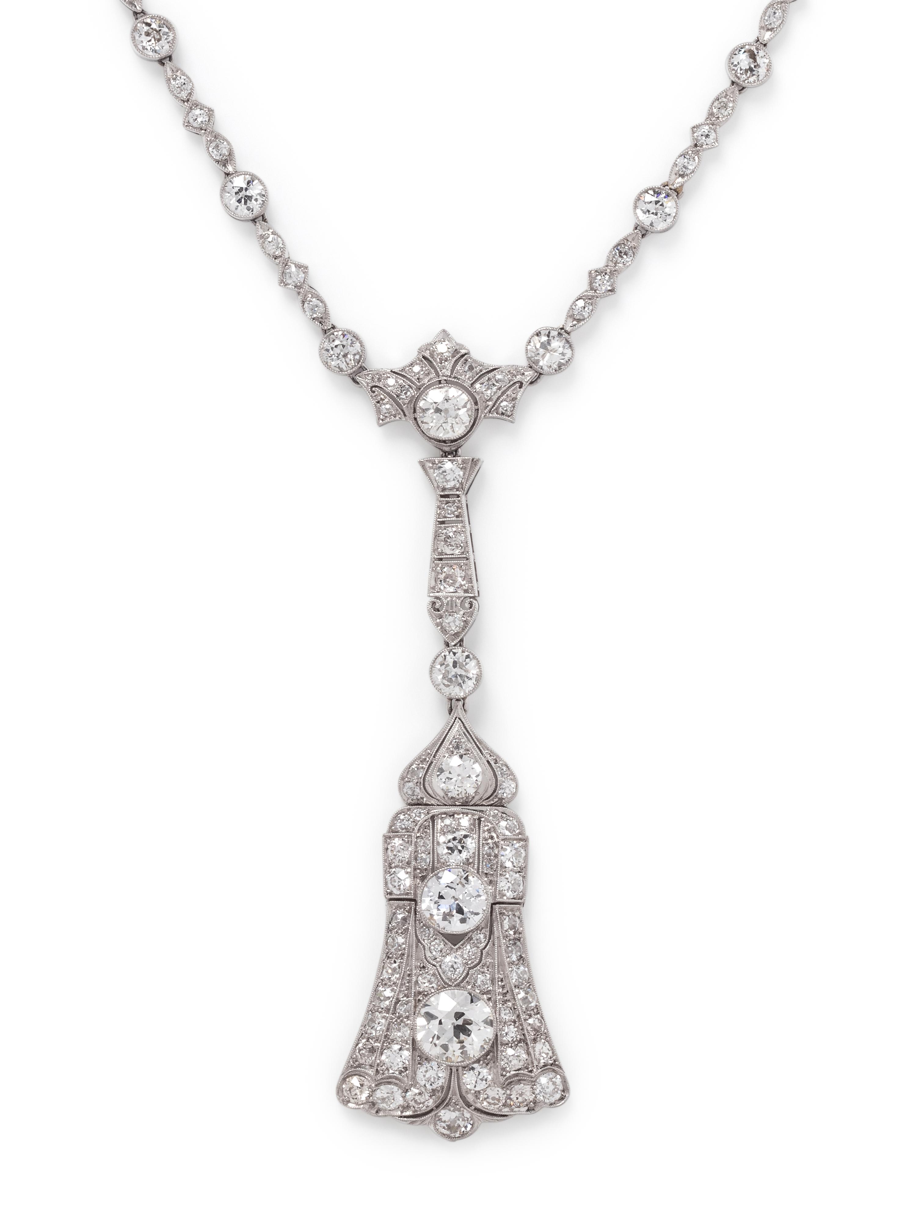 ART DECO, DIAMOND NECKLACE