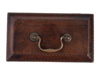 A George III Barberpole Inlaid Walnut Tea Caddy