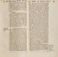 [Native-Americana] Scarce Bound Volume of 5 Issues of Early English Periodical The Political State of Great Britain , Including a Report of Native American Violence in the Colony of South Carolina, etc.