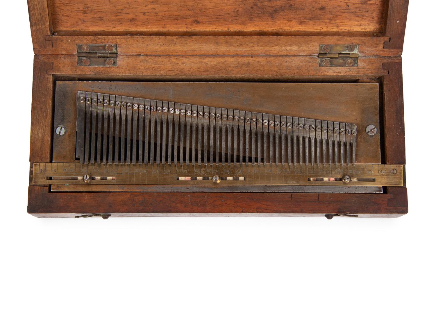 A Musical Box Tuning Comb