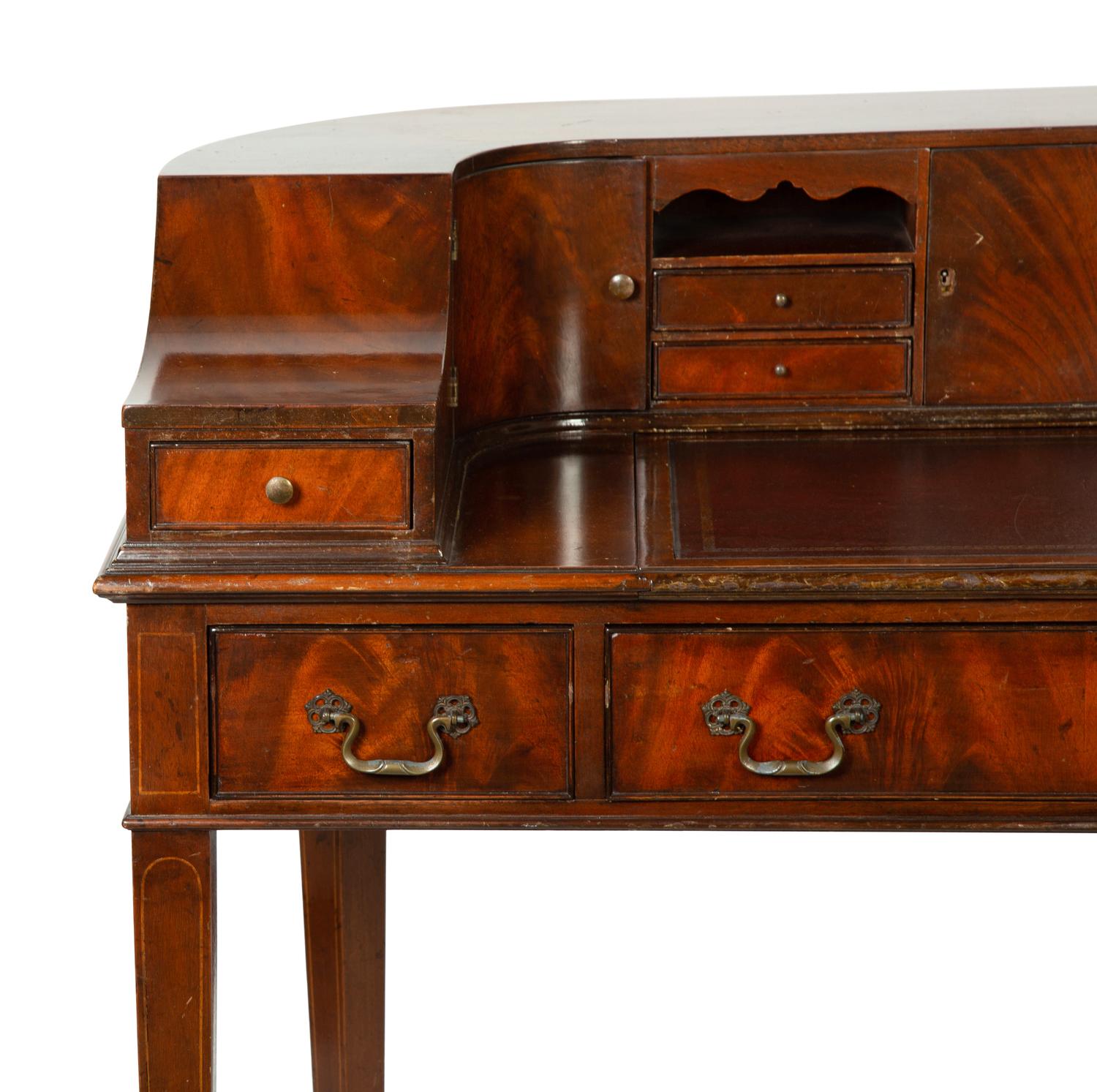 A George III Style Mahogany Carlton House Desk