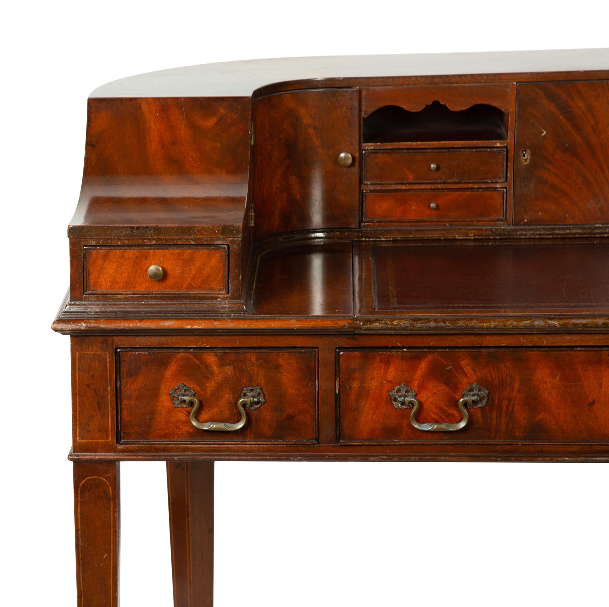A George III Style Mahogany Carlton House Desk