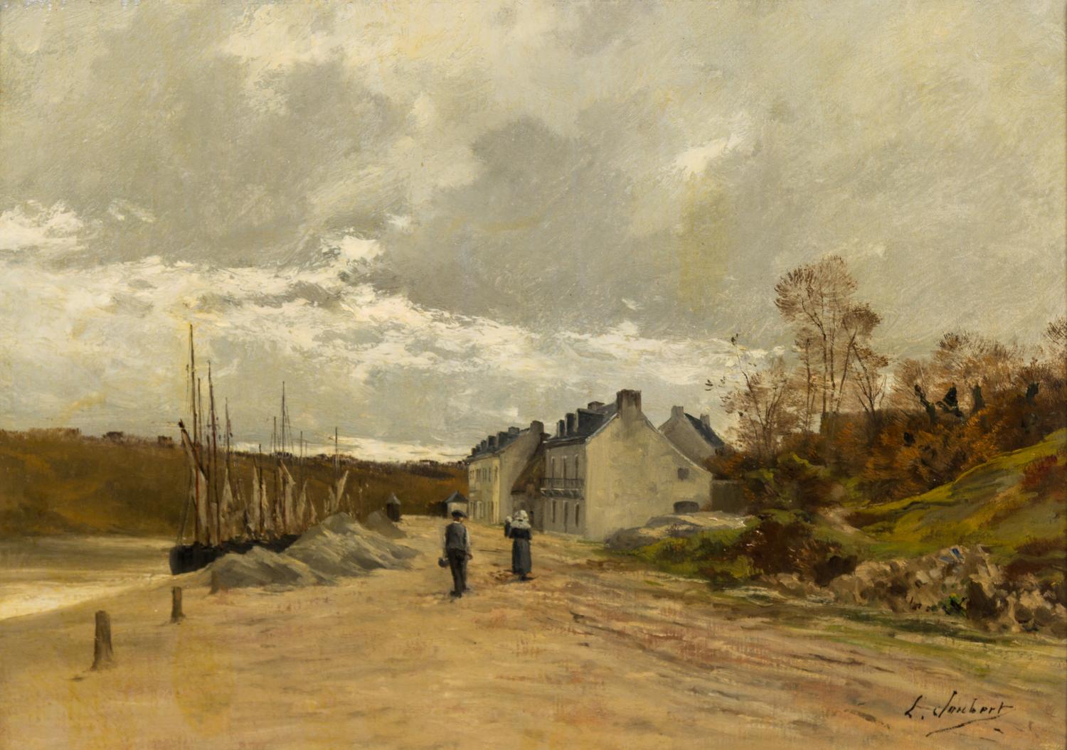 Leon Joubert, (French, 1871–1920), Harbor Village