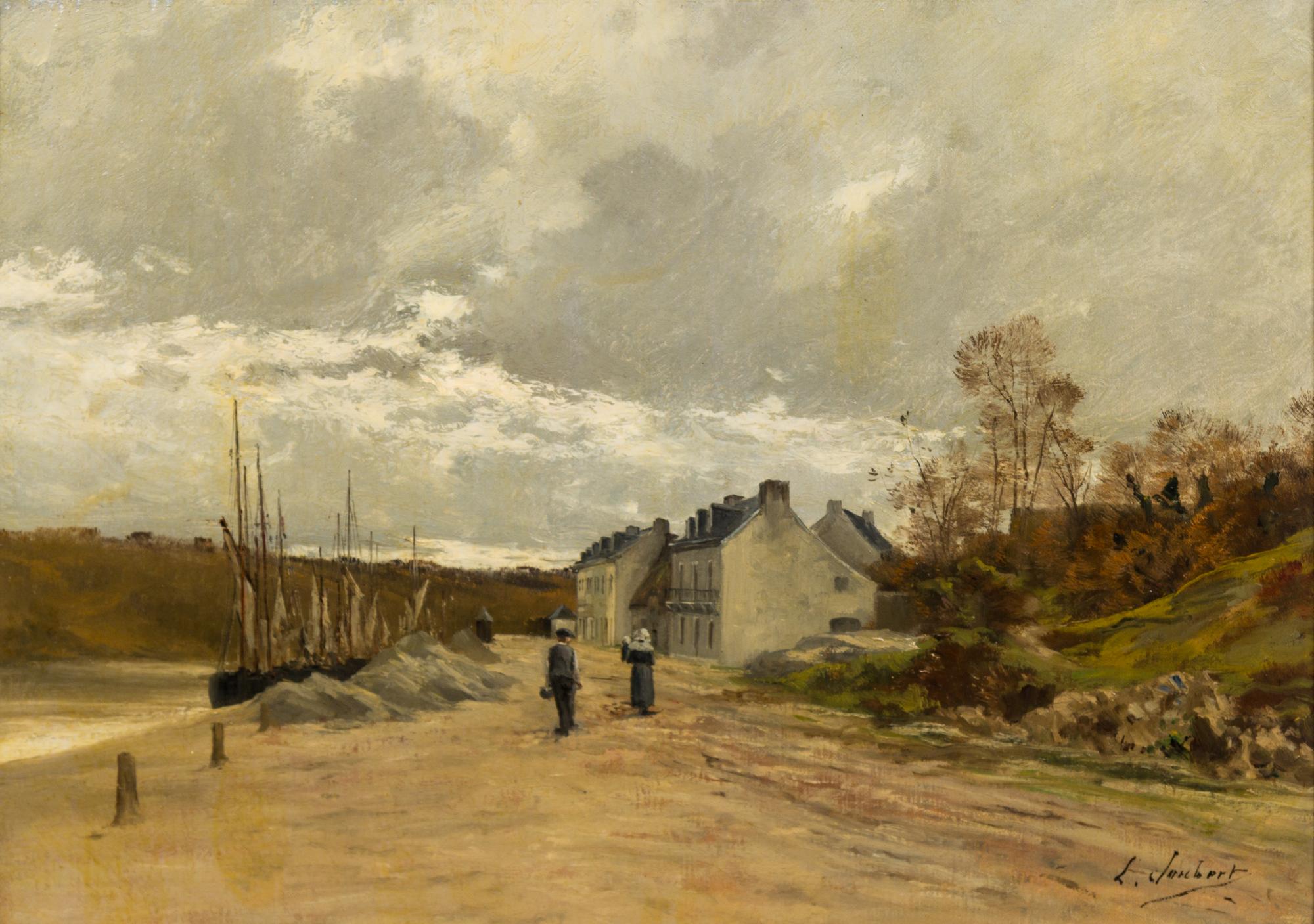 Leon Joubert, (French, 1871–1920), Harbor Village