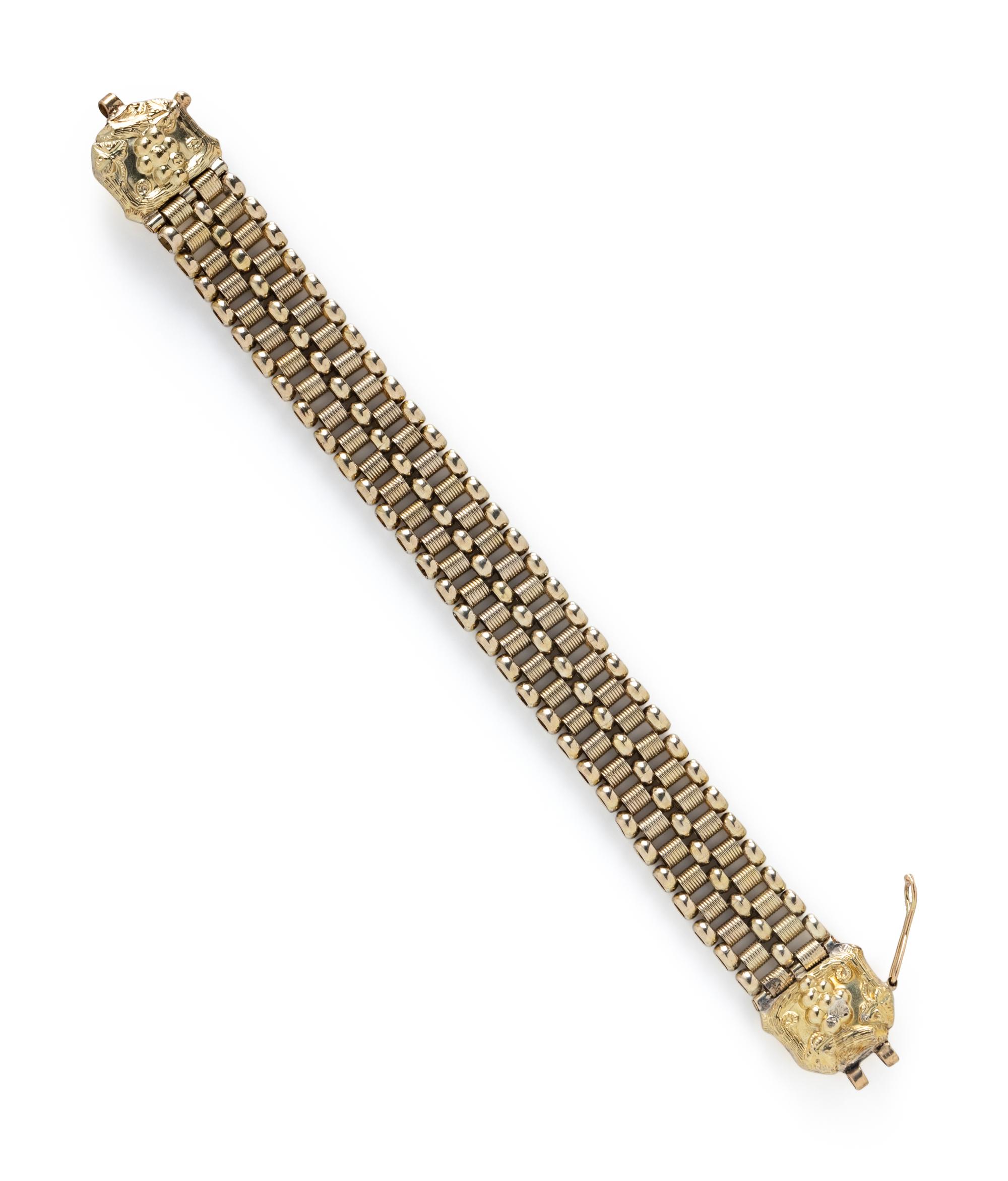 YELLOW GOLD LINK BRACELET