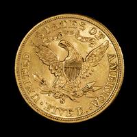 A United States 1885-S Liberty Head $5 Gold Coin