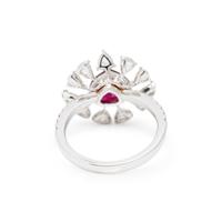 BURMESE RUBY AND DIAMOND RING