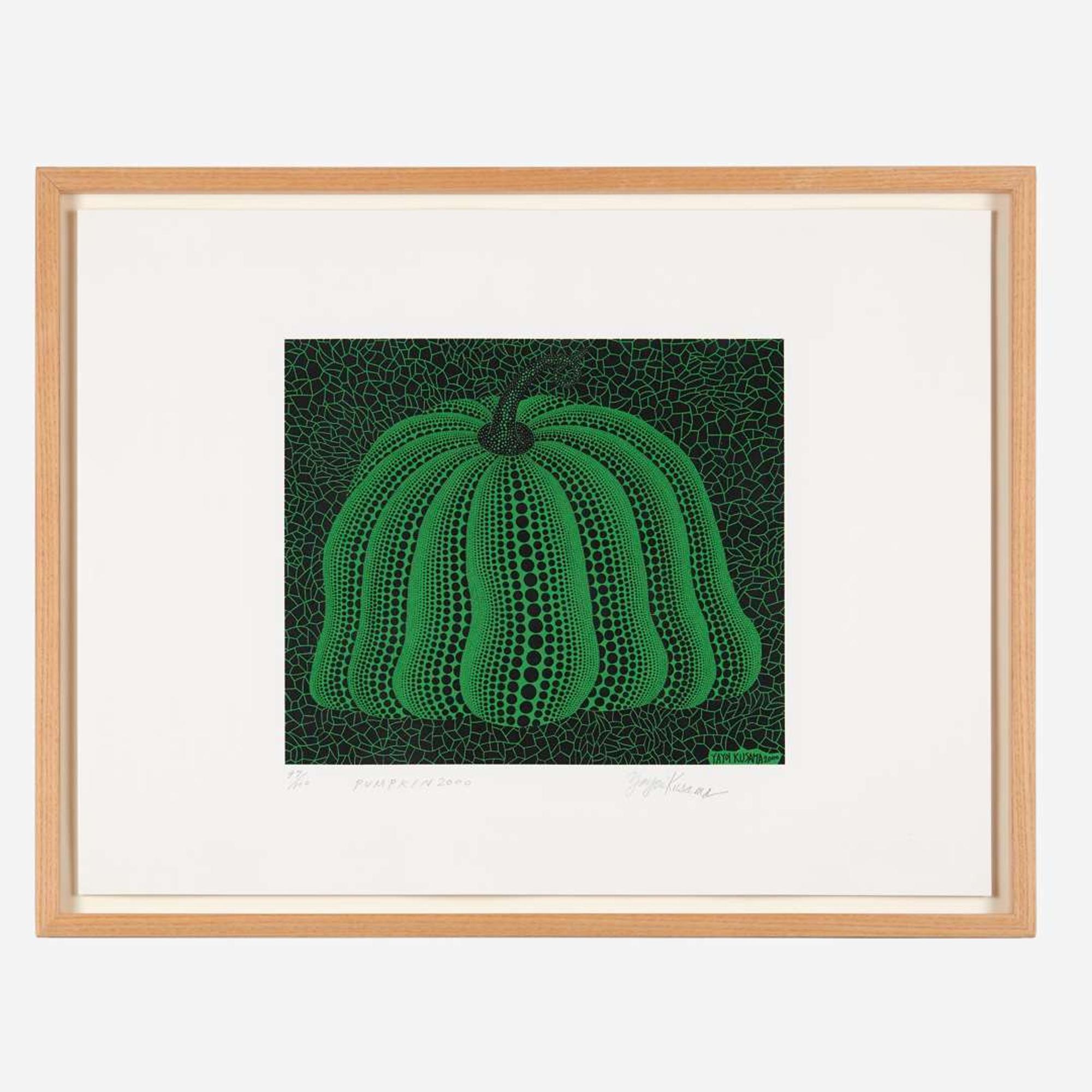Yayoi Kusama (Japanese, b. 1929) Pumpkin 2000 (Green)