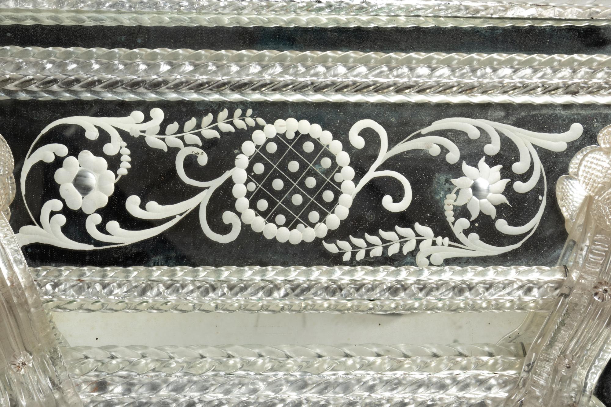 A Venetian Glass Mirror