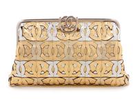 Chanel Die-Cut CC Metallic Leather Frame Clutch Bag, Spring 2008