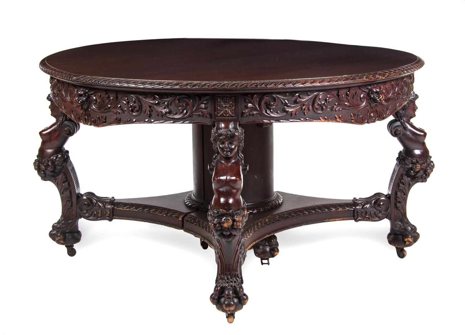 An American Mahogany Dining Room Suite, R.J. HORNER, Height of tallest 80 inches. — R.J. HORNER,