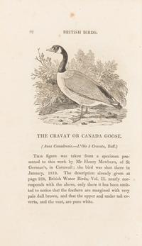 BEWICK, Thomas (1753-1828). A History of British Birds. Newcastle: Edward Walker, 1821.