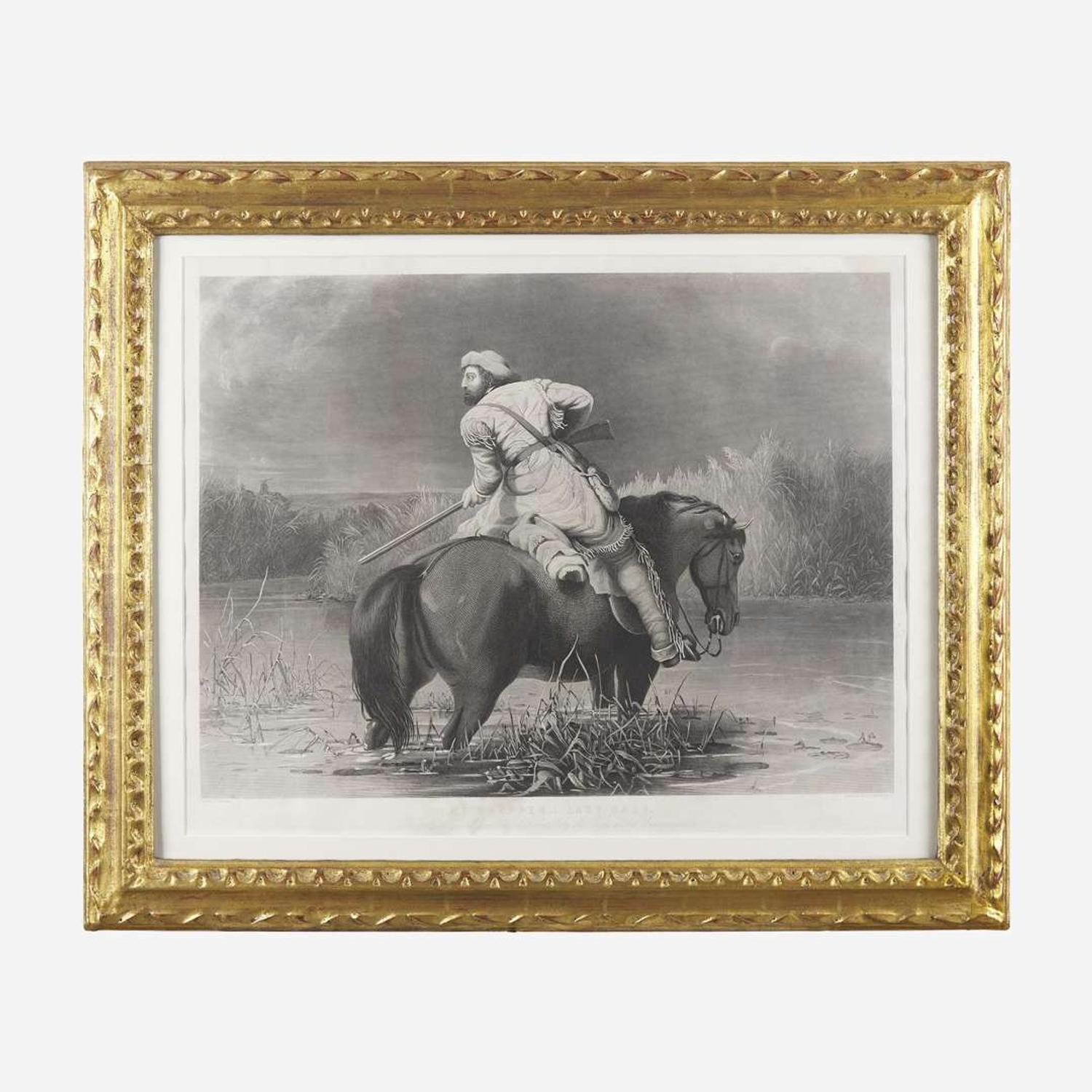 After William Tylee Ranney (1813-1857) Two Works: Daniel Boone's First View of Kentucky and The Trapper's Last Shot, 1850
