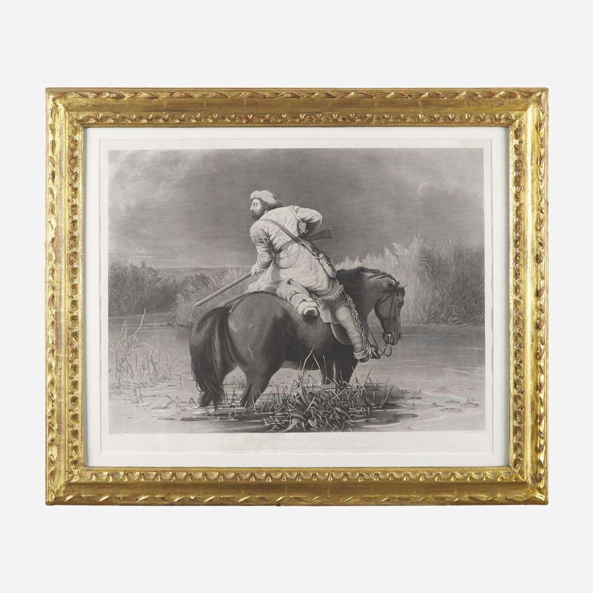 After William Tylee Ranney (1813-1857) Two Works: Daniel Boone's First View of Kentucky and The Trapper's Last Shot, 1850