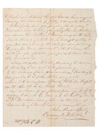 [SLAVERY & ABOLITION]. A letter from Dr. Conway D. Whittle (1809-1891) offering to sell 24 enslaved persons to the firm Davis Deupree & Co. of Richmond, Virginia. Mecklenberg County, Virginia. 2 November 1860.