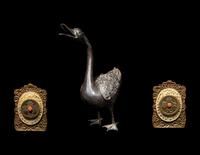 Three Chinese Bronze and Brass Scholar's Objects