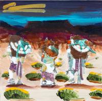 Mateo Romero 8 x 8 inches — (Cochiti, b. 1966)