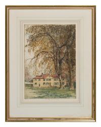 Luigi Kasimir, (American/Austrian, 1881-1962), Independence Hall; West Point and Mount Vernon, Virginia (a group of three works)
