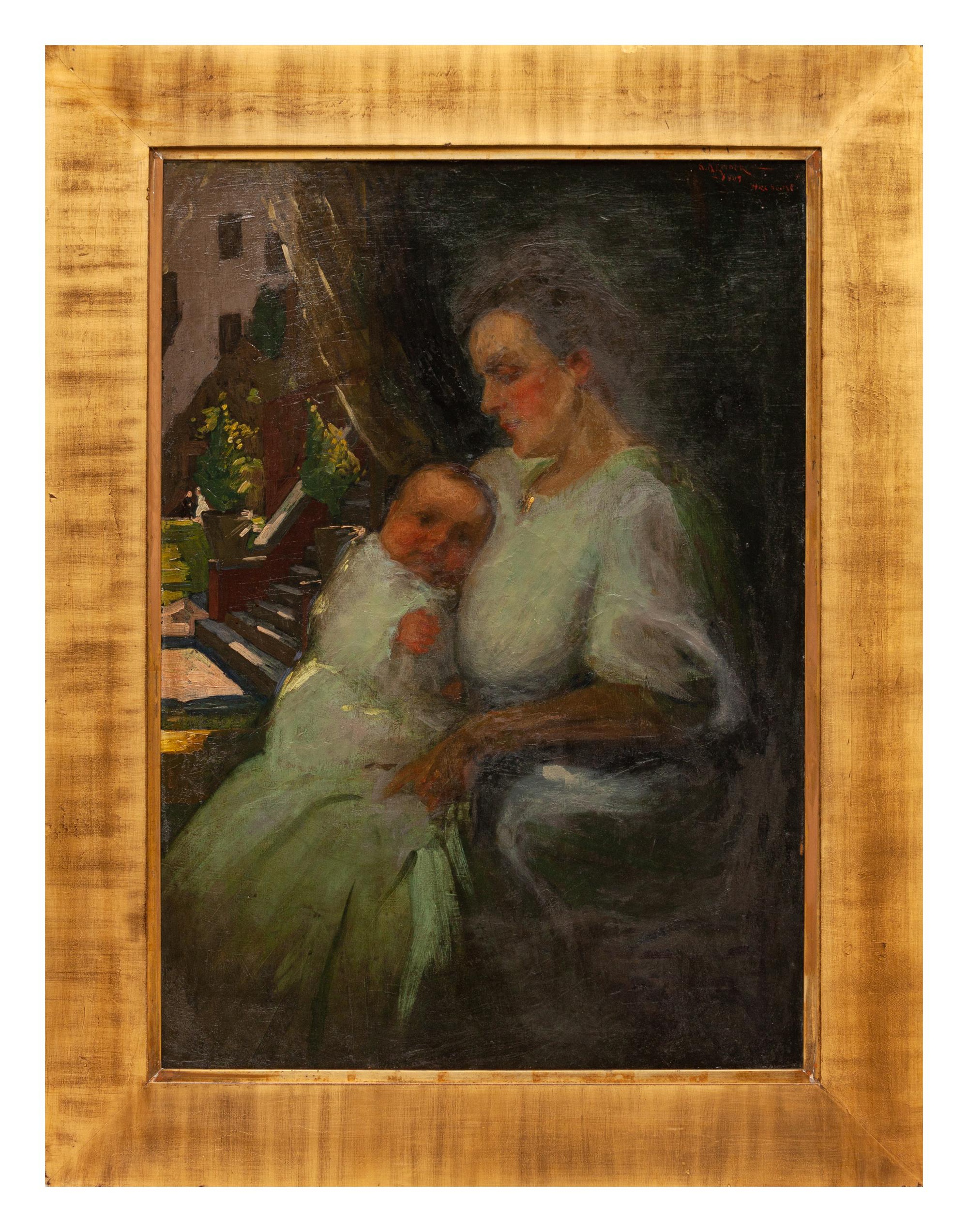 Portrait of Mother and Child