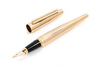 An S.T. Dupont Gold-Plated Ellipsis Fountain Pen