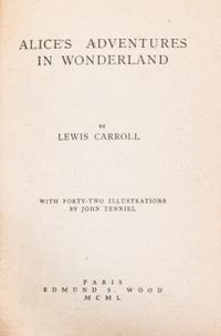 CARROLL, LEWIS. Alice's Adventures in Wonderland and Through the Looking Glass. Paris, 1950.