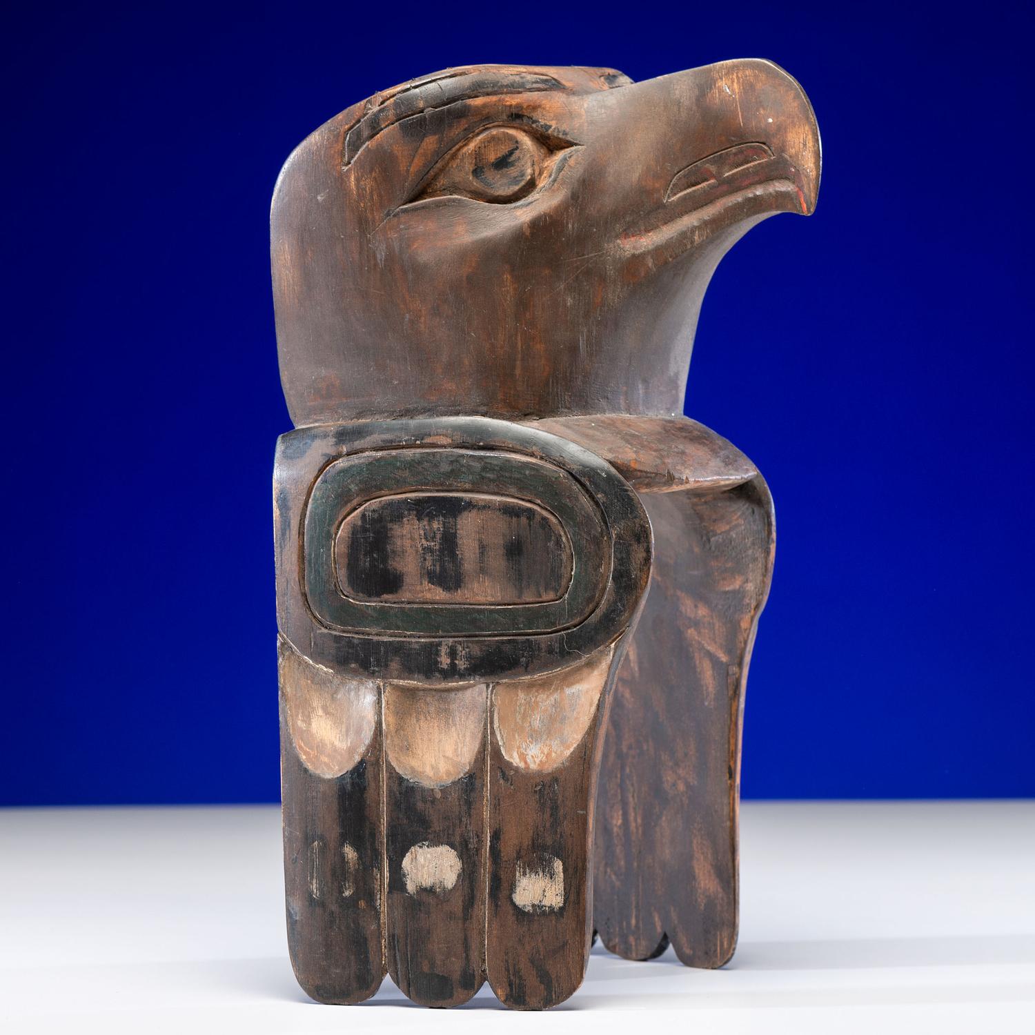 Tsimshian Carved Raven Frontlet