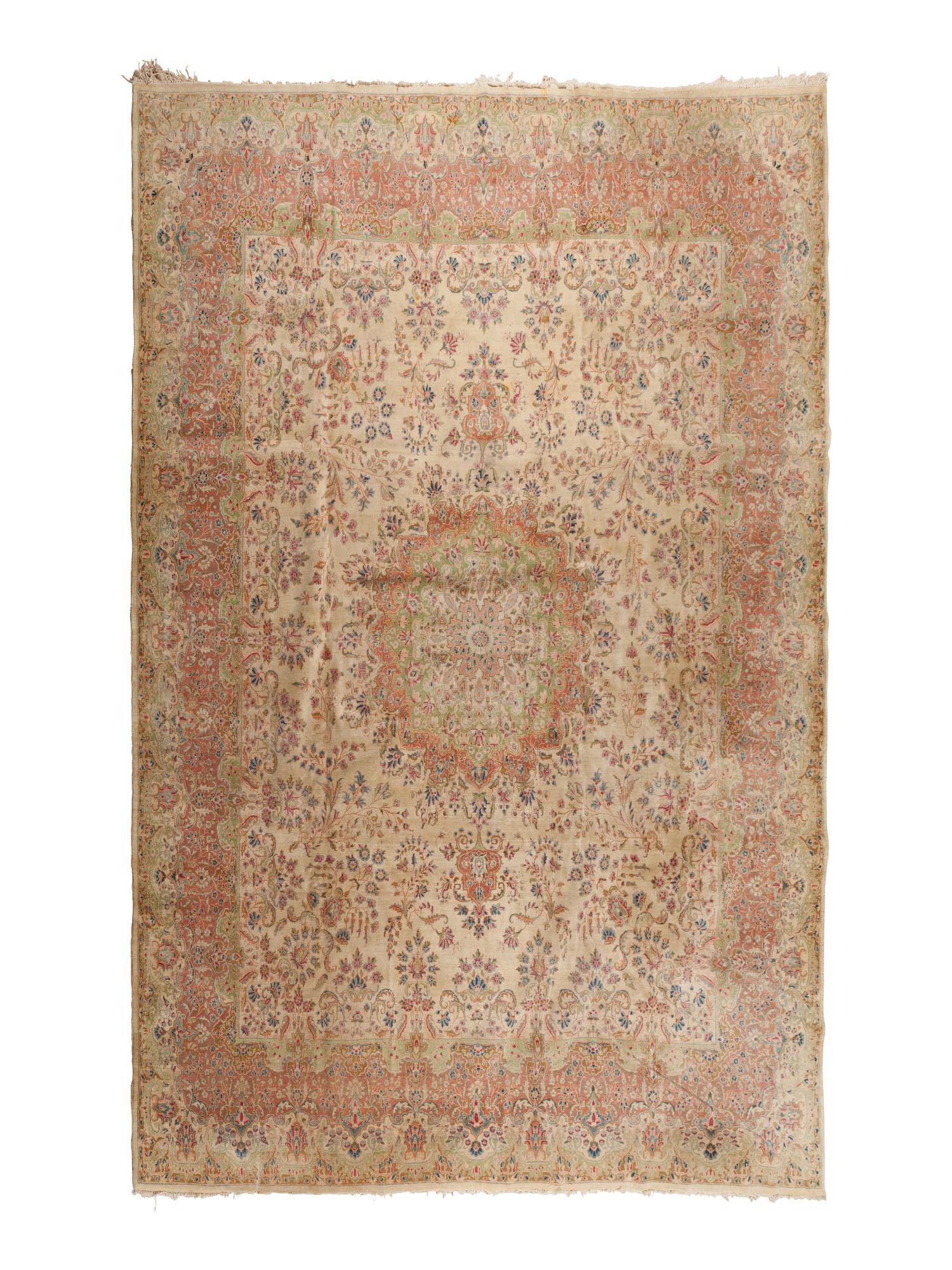 A Kirman Wool Rug