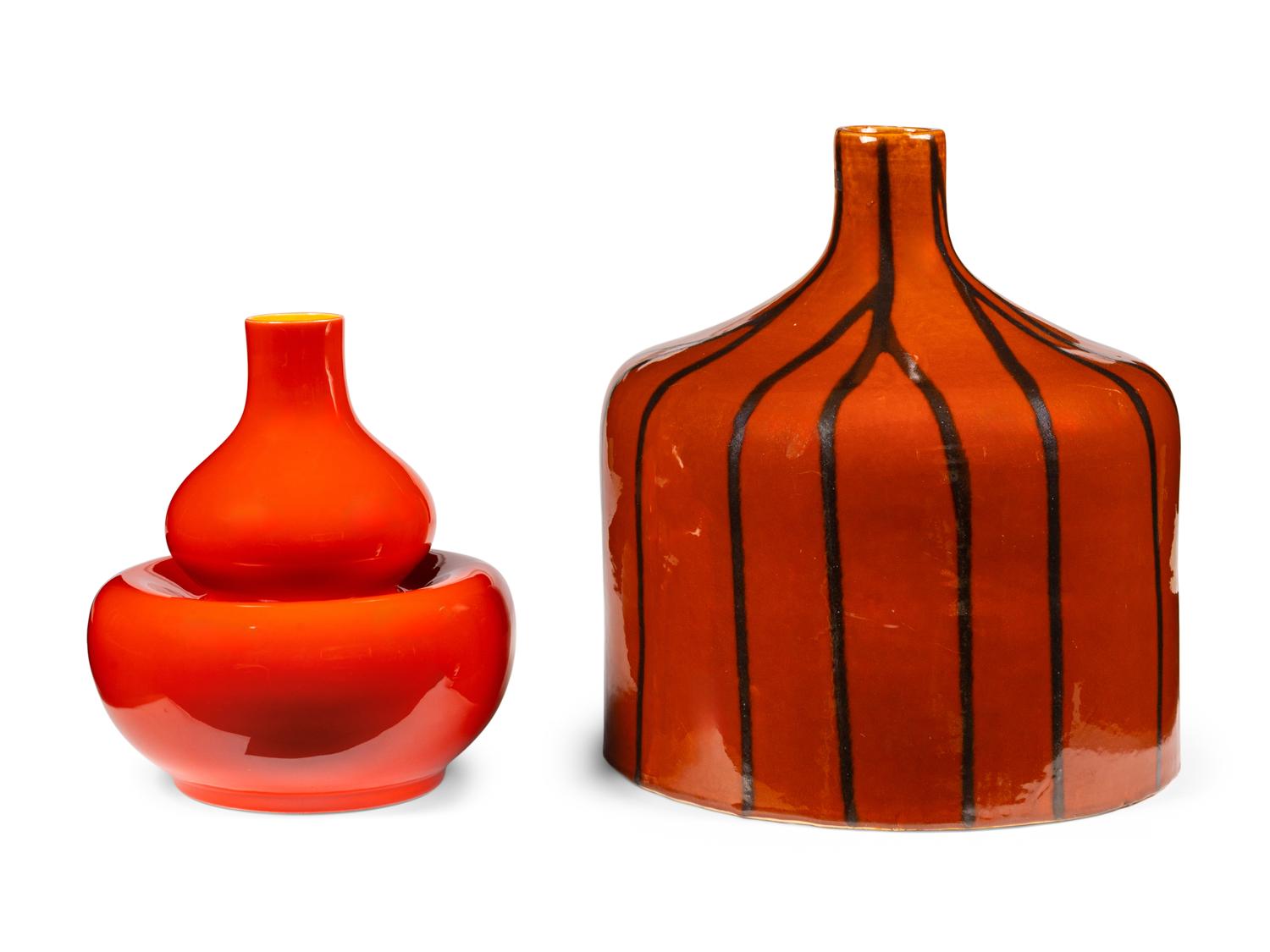 Two Large Contemporary Ceramic Vases