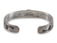 Slender Silver and Turquoise Cuff Bracelet