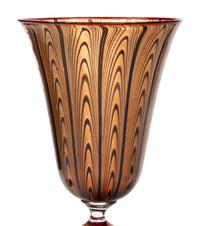A Group of Five Murano Glass Wine Stems