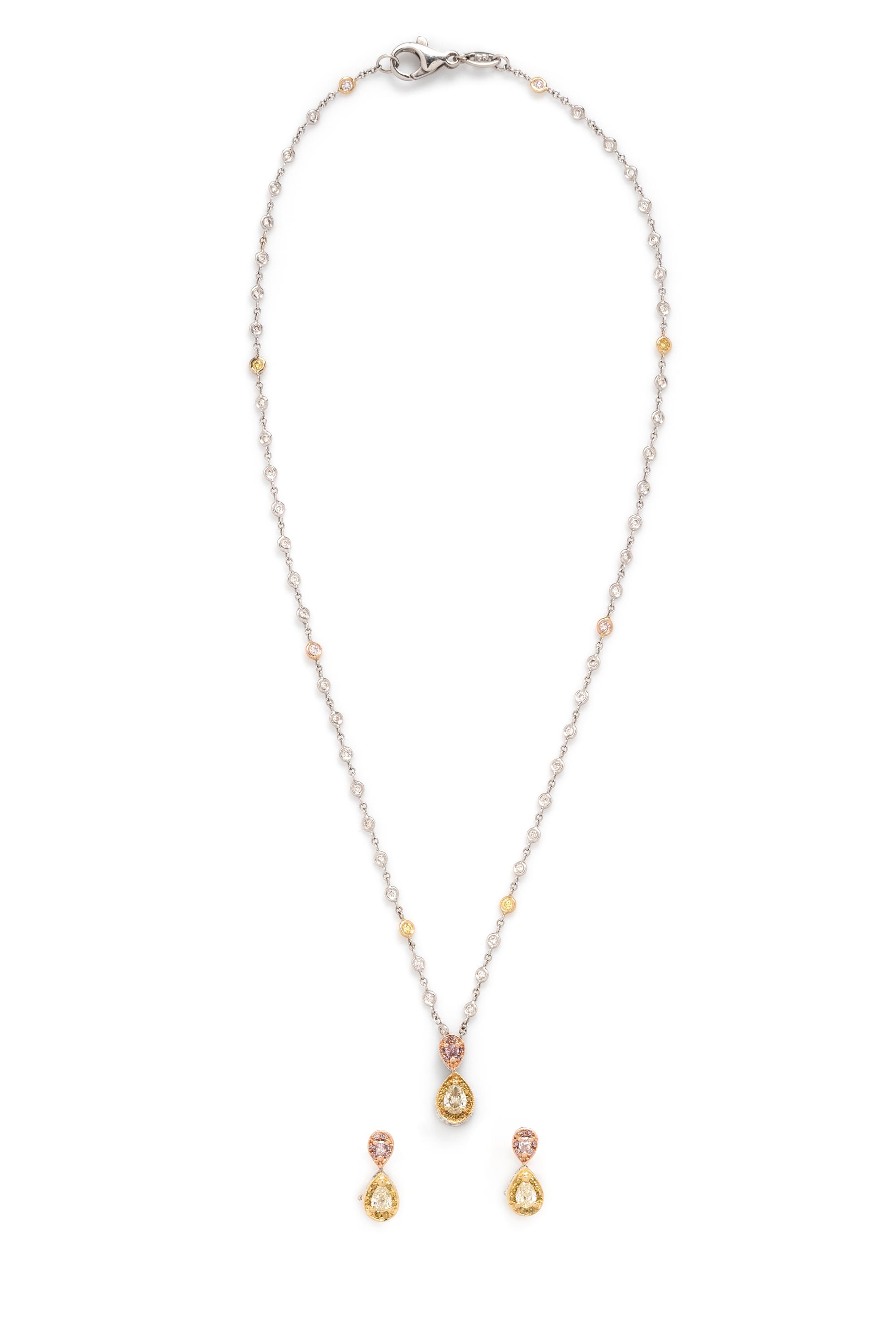 DIAMOND AND COLORED DIAMOND SET
