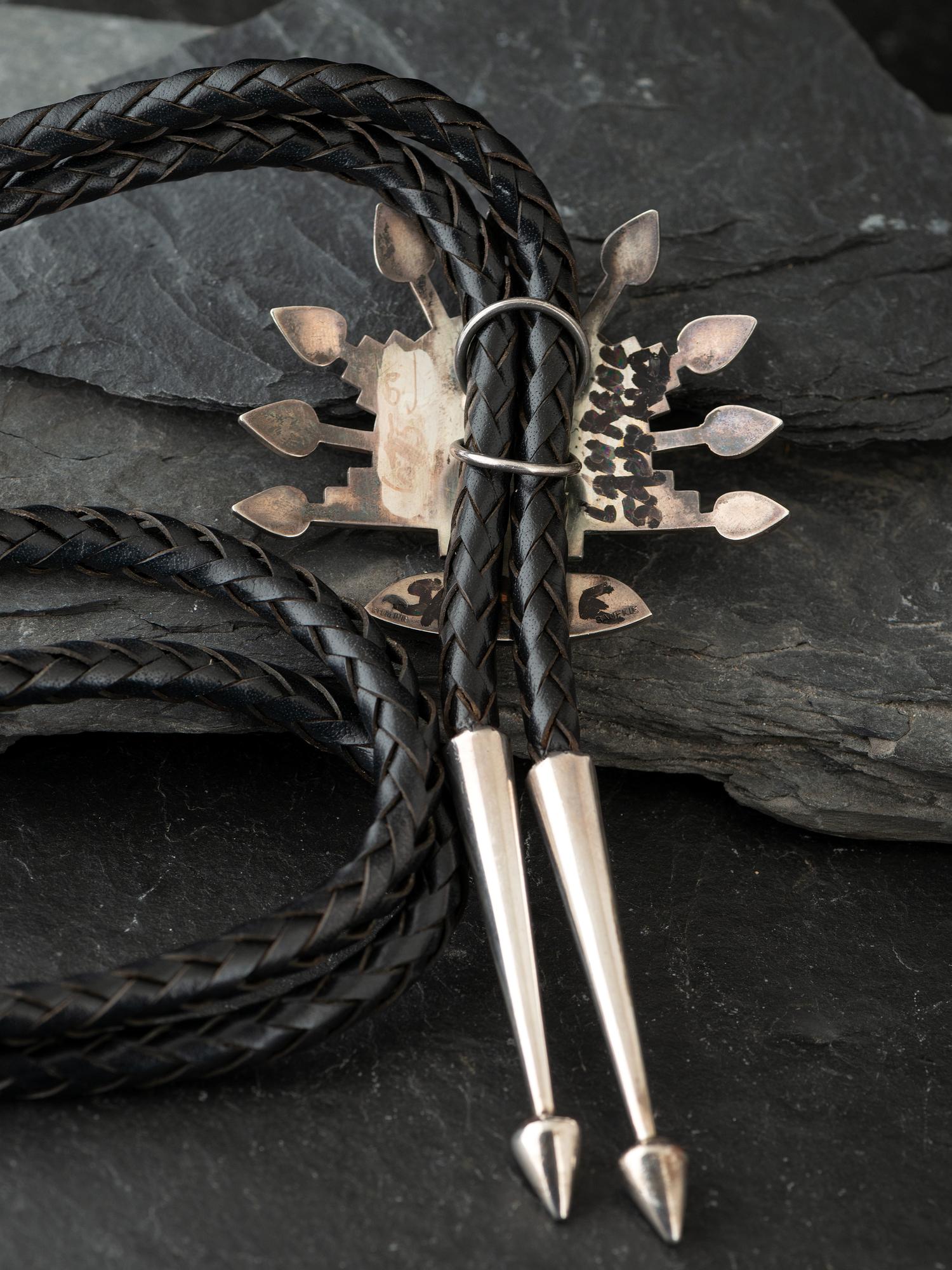 Sterling Silver Palik Mana Bolo Tie