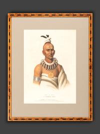 Four Hand-Colored Lithographs by McKenney and Hall