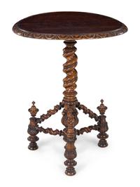 A Northern European Oak End Table