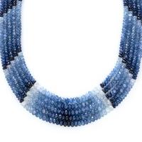 MULTISTRAND SAPPHIRE BEAD NECKLACE