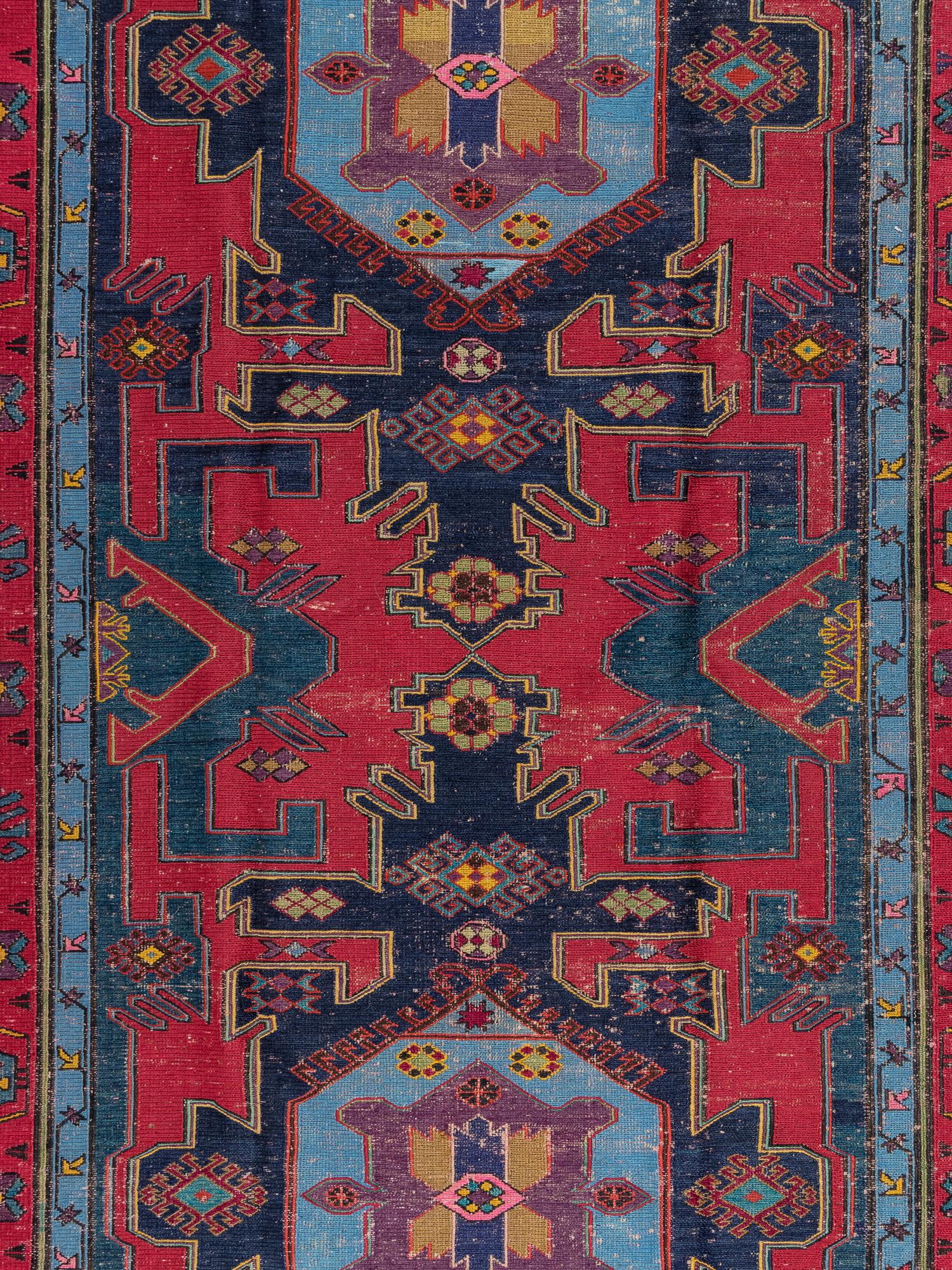 A Turkish Azeri Wool Rug