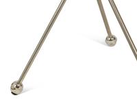 A Pair of Steel Marble-Top Side Tables in the Style of Maison Jansen — MID-2OTH CENTURY