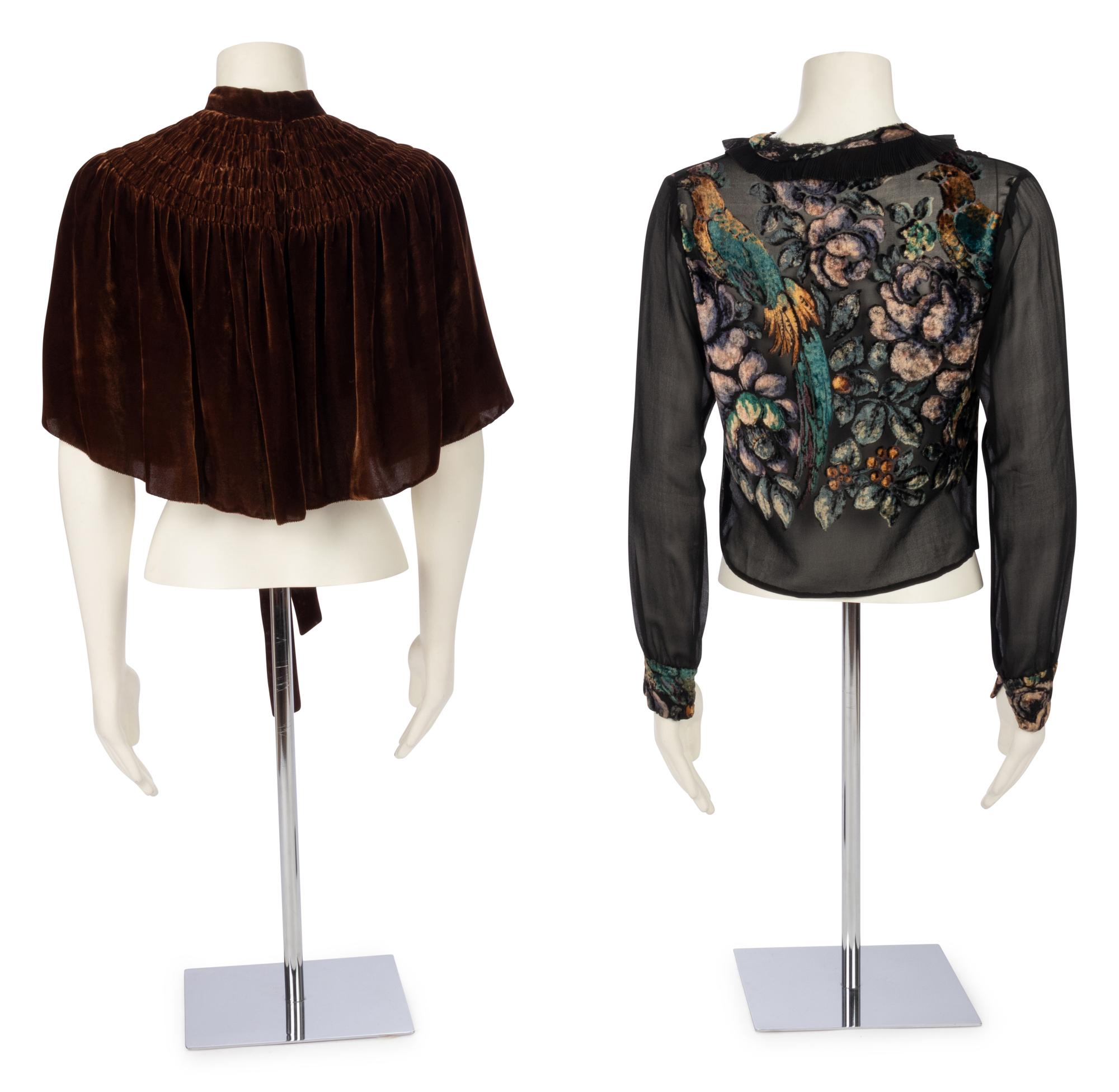 Collection of Five Jackets and Tops, 1930s-40s