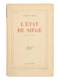 CAMUS, Albert (1913-1960). Two PRESENTATION COPIES inscribed to Belgian writer and painter Jean de Bosschère, comprising: