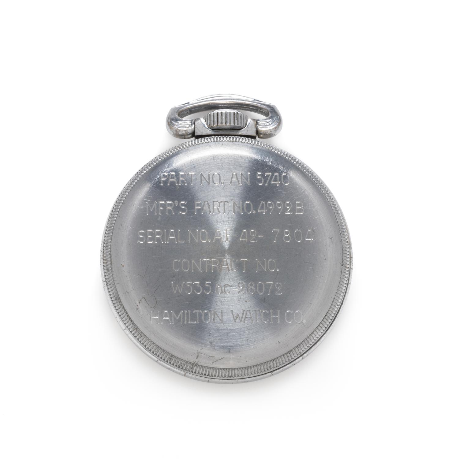 Hamilton, Base Metal Open Face 'Navigation Master' Military Pocket Watch, Circa 1941