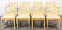 A Set of Painted Wood Dining Chairs Height 35 3/4 inches. — 20TH CENTURY