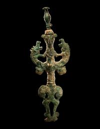 A Luristan Bronze Master of the Animals Finial