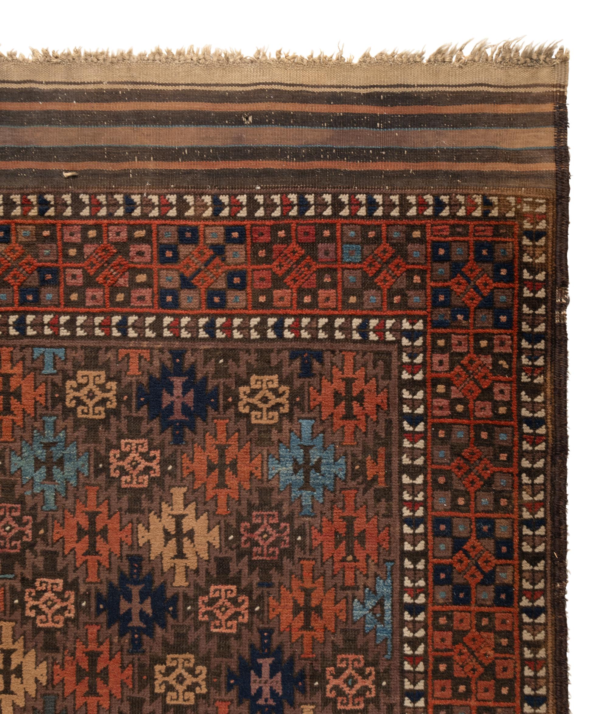 A Caucasian Wool Rug and an Afghan Wool Rug