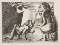 Michael Ayrton, (British, 1921-1975), As Calf, 1971 (plate 3 from Minotaur Suite)