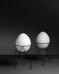 Pair of Uovo Floor Lamps