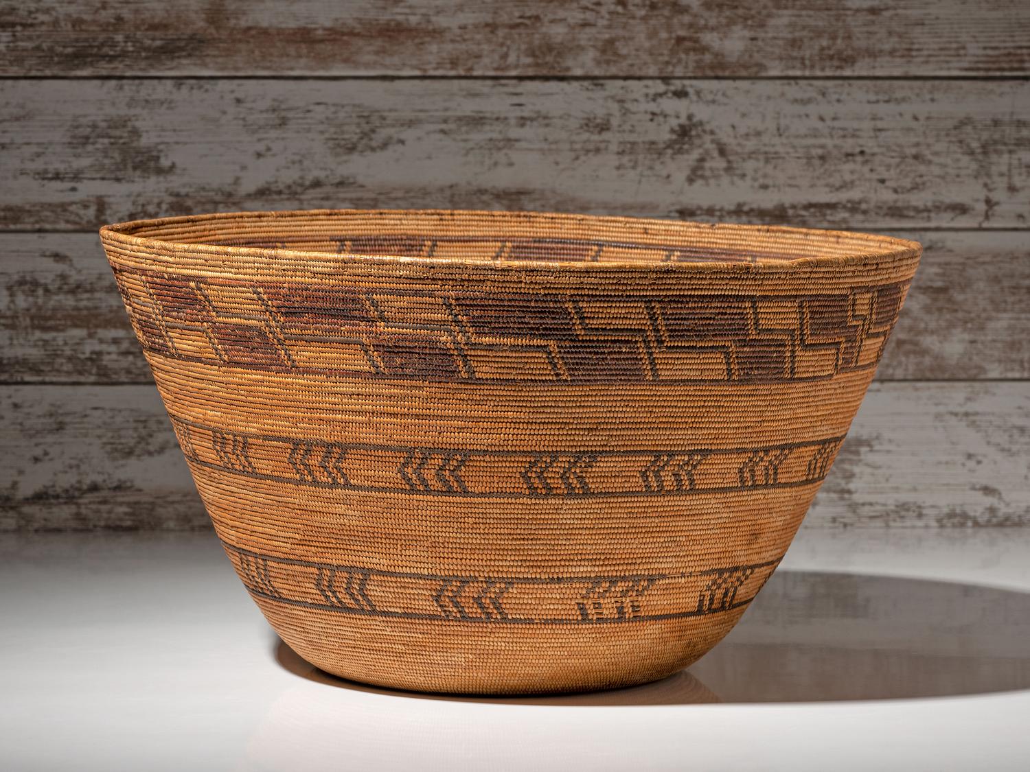 Yokut Polychrome Storage Basket