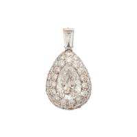 DIAMOND AND PLATINUM PENDANT