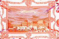 Three Hermès 90cm Silk Scarves: One Plissé