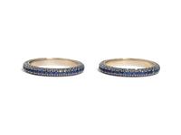 PAIR OF PAVÉ SAPPHIRE ETERNITY BANDS