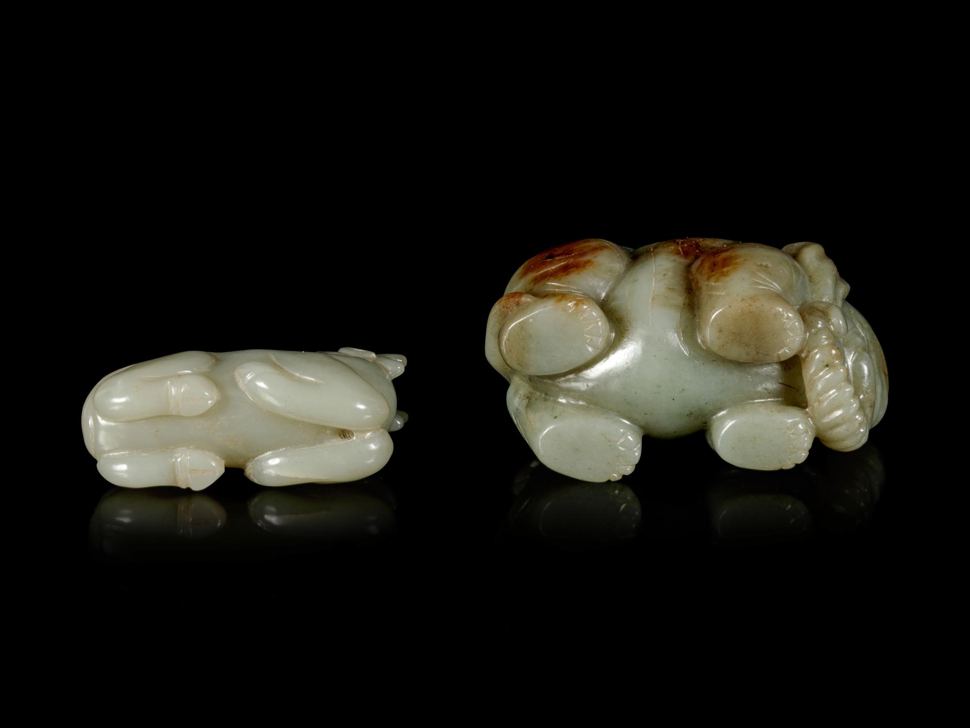 Two Chinese Jade Carvings of Animals